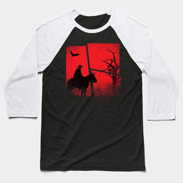 Midnight Rider Baseball T-Shirt by Jess Adams